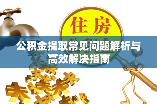 马边公积金提取常见问题解析与高效解决指南
