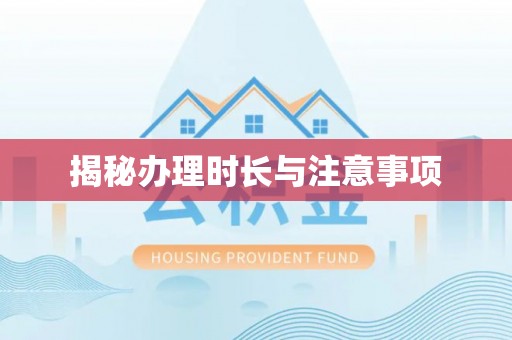马边揭秘办理时长与注意事项