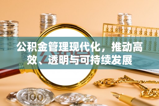 马边公积金管理现代化，推动高效、透明与可持续发展
