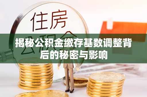 马边揭秘公积金缴存基数调整背后的秘密与影响