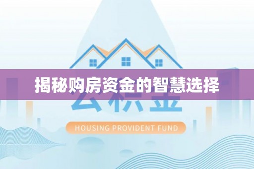 马边揭秘购房资金的智慧选择