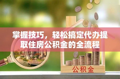 马边掌握技巧，轻松搞定代办提取住房公积金的全流程