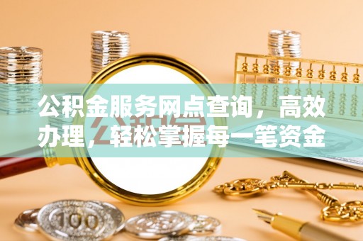 马边公积金服务网点查询，高效办理，轻松掌握每一笔资金动态
