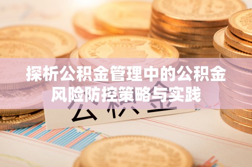 马边探析公积金管理中的公积金风险防控策略与实践