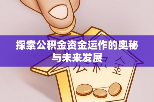 马边探索公积金资金运作的奥秘与未来发展