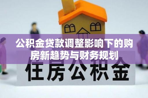 马边公积金贷款调整影响下的购房新趋势与财务规划